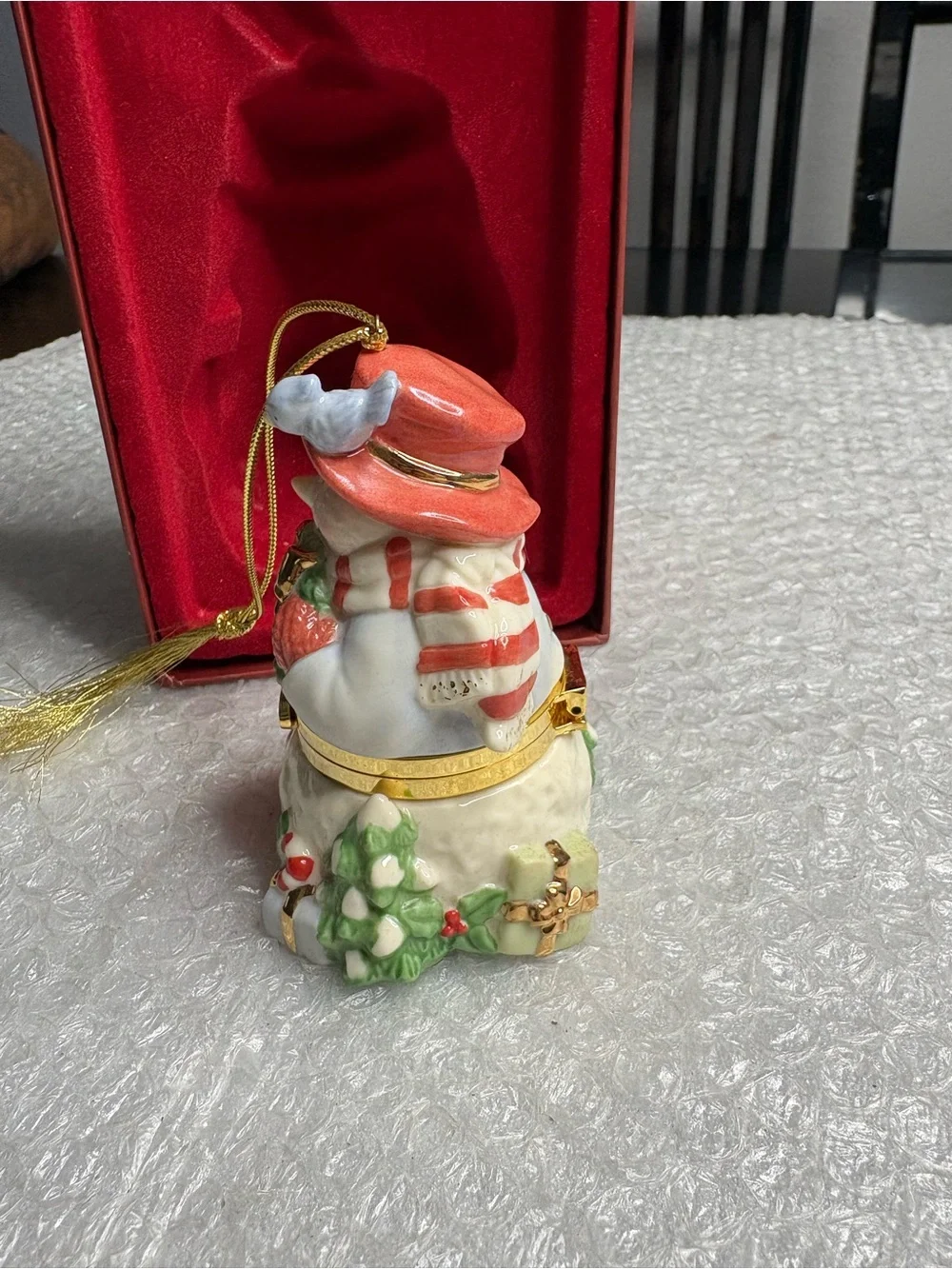 Lenox Snowman Box ornament